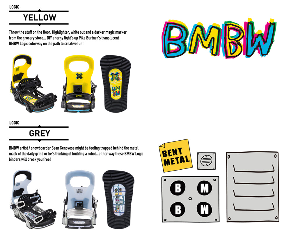 スノーボード ビンディング ベントメタル BENT METAL LOGIC Yellow 23-24 送料無料 日本正規品 店頭受け取り可能