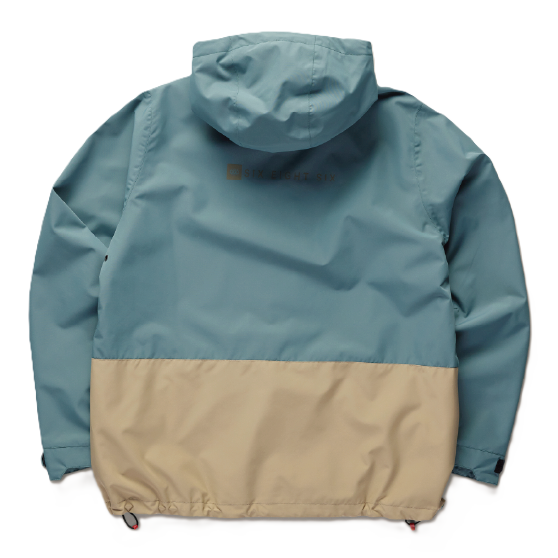 686 ウェア ロクハチロク LS1 SHELL ANORAK PALE FIRN COLORBLOCK M6WN904 26-27 スノーボードウェア 日本正規品