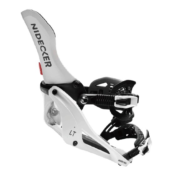 NIDECKER SUPERMATIC ビンディング LT SUPERMATIC WHITE 26-27 バインディング 日本正規品