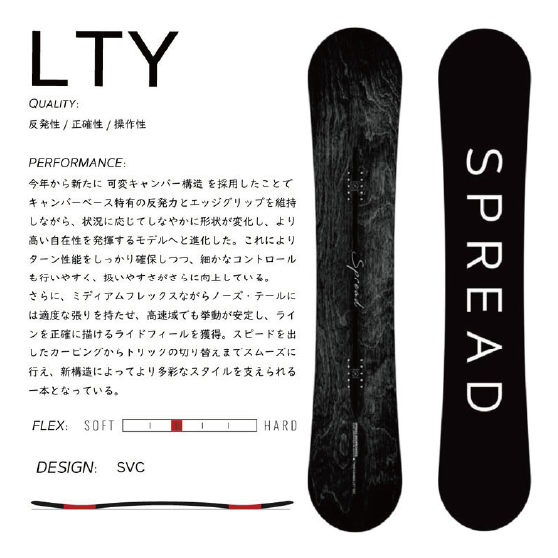 SPREAD スノーボード スプレッド LTY SCV 26-27 板 日本正規品