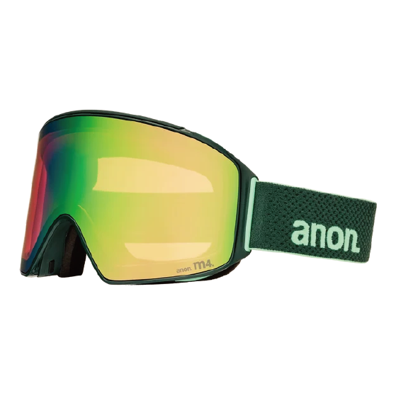ANON ゴーグル アノン M4 Goggles (Cylindrical) + Bonus Lens + MFI® Face Mask Brunswick Green 2035417FBU 26-27 スノーボードゴーグル 日本正規品