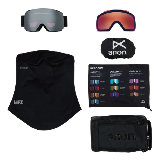 ANON ゴーグル アノン M5 Goggles + Bonus Lens + MFI® Face Mask Terracotta 2394312FDG 26-27 スノーボードゴーグル 日本正規品