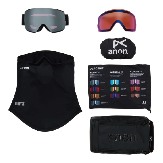 ANON ゴーグル アノン M5 Goggles + Polarized Perceive Lens Black 2394411AEJ 26-27 スノーボードゴーグル 日本正規品
