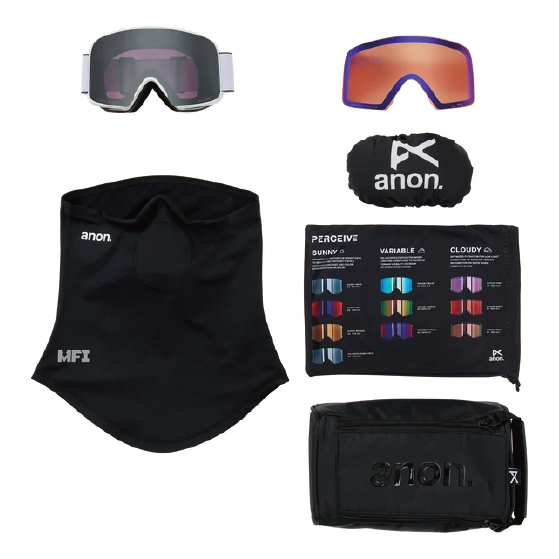 ANON ゴーグル アノン M6 Goggles + Bonus Lens + MFI® Face Mask Terracotta 3054610FDG 26-27 スノーボードゴーグル 日本正規品