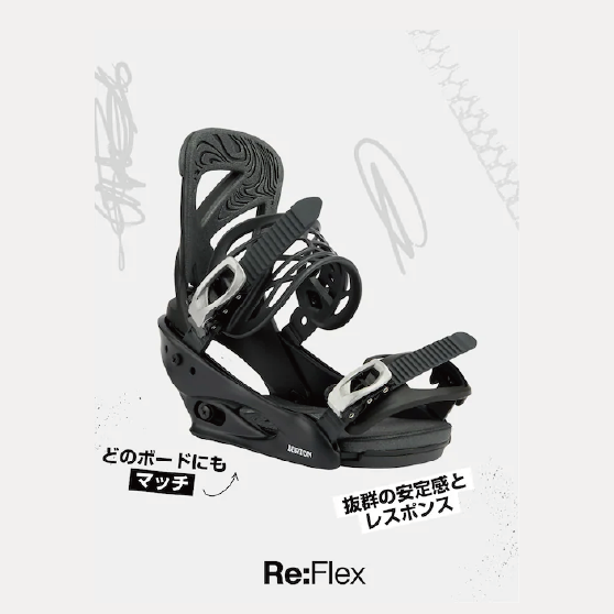 スノーボード バインディング バートン BURTON MISSION Black 25-26 送料無料 日本正規品