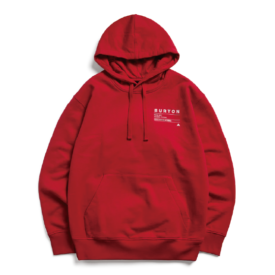 BURTON バートン Moretown Pullover Hoodie Geranium Red 3019110E8F 26-27 日本正規品