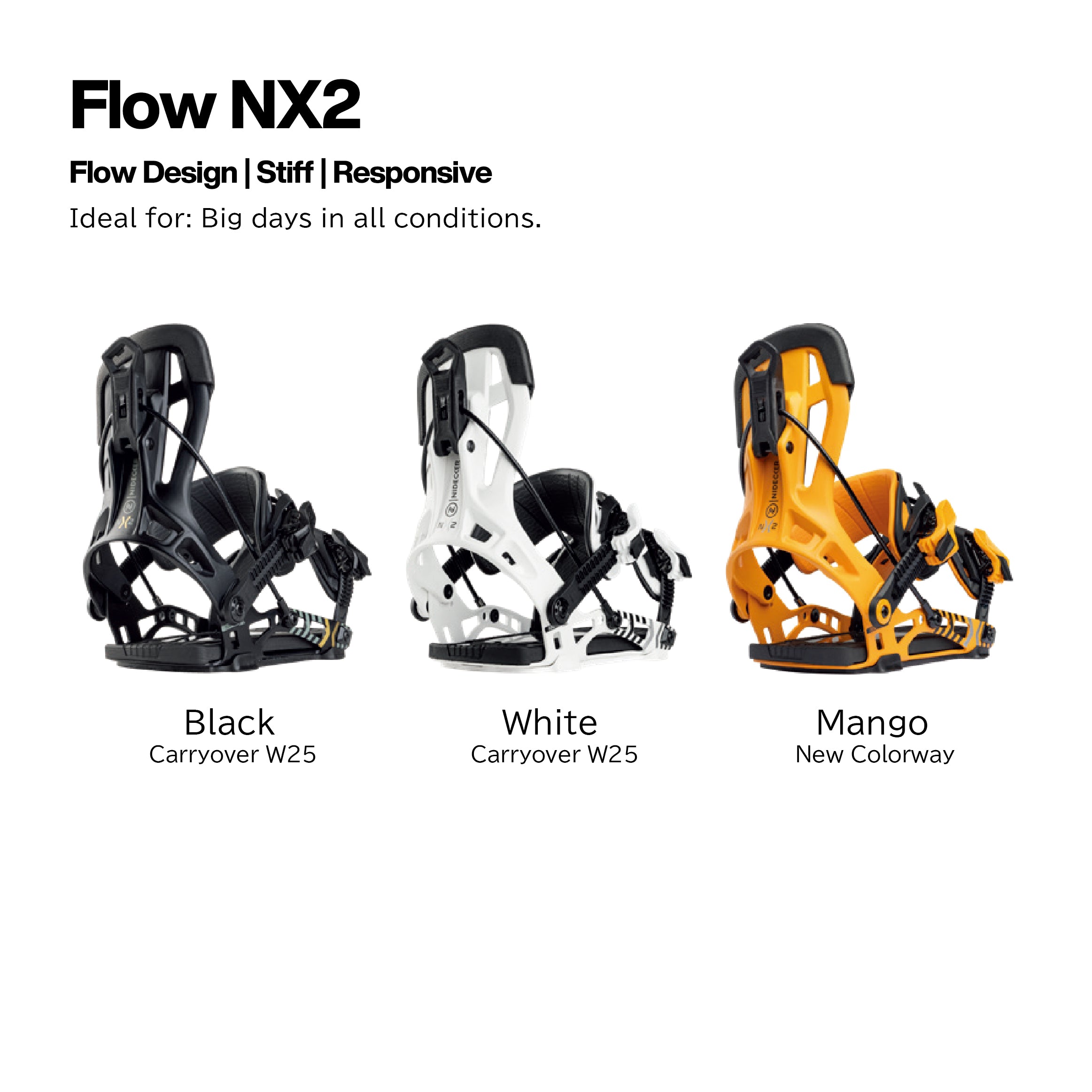 スノーボード ビンディング FLOW NX2 Fusion MANGO 25-26 送料無料 日本正規品 予約商品 店頭受け取り可能