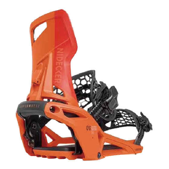 NIDECKER SUPERMATIC ビンディング OG SUPERMATIC PAPRIKA 26-27