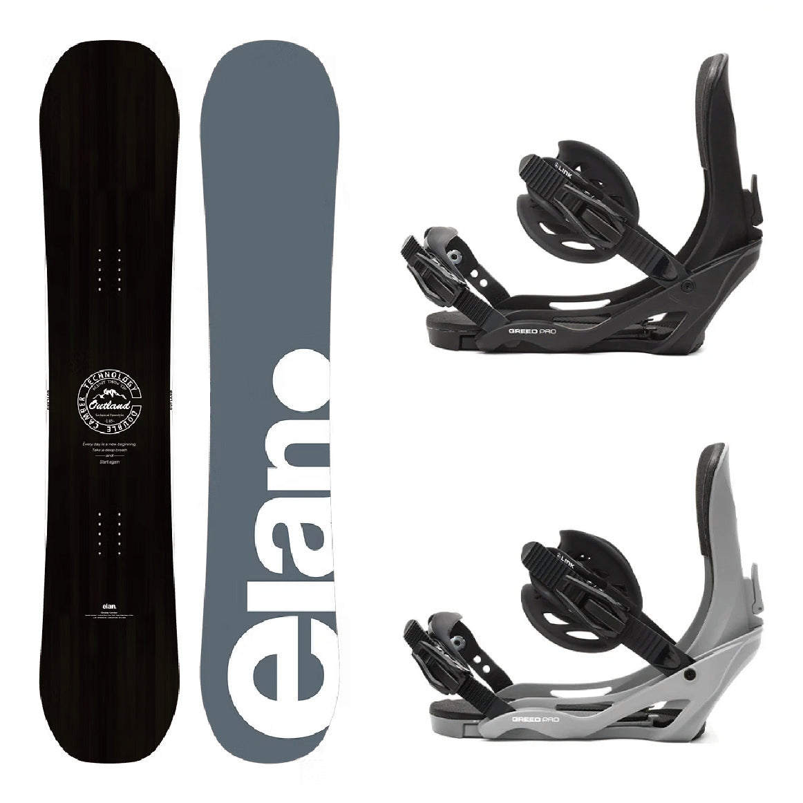 ELAN OUTLAND black & LINK GREED PRO 2-piece set 25-26