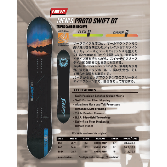 NEVERSUMMER スノーボード ネバーサマー Proto Swift DTX 26-27 板 日本正規品