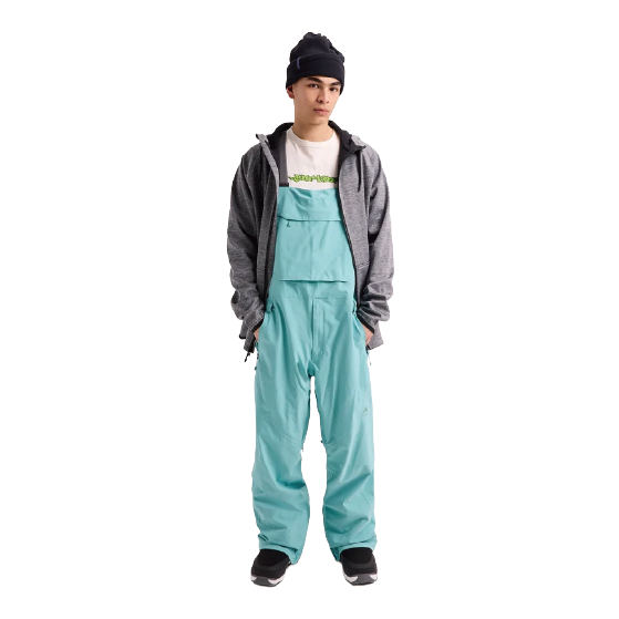 BURTON ウェア バートン Men's Reserve 2L Stretch Bib Pants Mineral Blue 3026510E9A 26-27 スノーボードウェア 日本正規品