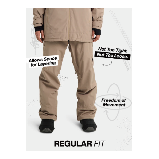 BURTON ウェア バートン Men's Reserve 2L Pants Bear Hug Brown 3026310E5C 26-27 スノーボードウェア 日本正規品