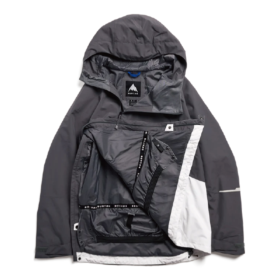 BURTON ウェア バートン Men's Reserve 2L Relaxed Anorak True Black 3025910A04 26-27 スノーボードウェア 日本正規品