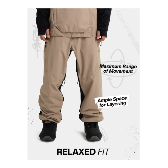 BURTON ウェア バートン Men's Reserve 2L Relaxed Pants True Black 3027110A04 26-27 スノーボードウェア 日本正規品