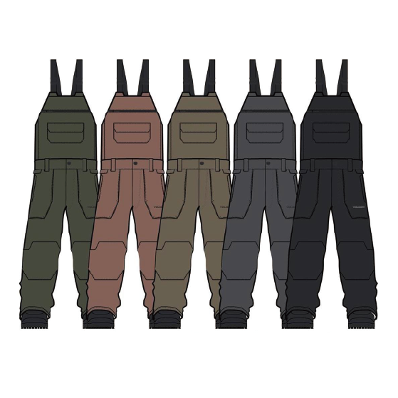 VOLCOM ウェア ボルコム ROAN BIB OVERALL BLK V_G1352658 26-27 スノーボードウェア 日本正規品