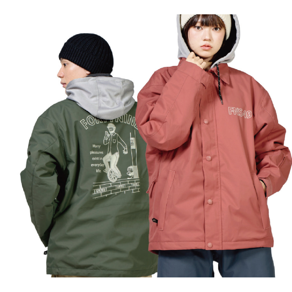 スノーボード ウェア フォーナイン FNS49 COACH JACKET TRT 25-26 送料無料 日本正規品 予約商品 店頭受け取り可能