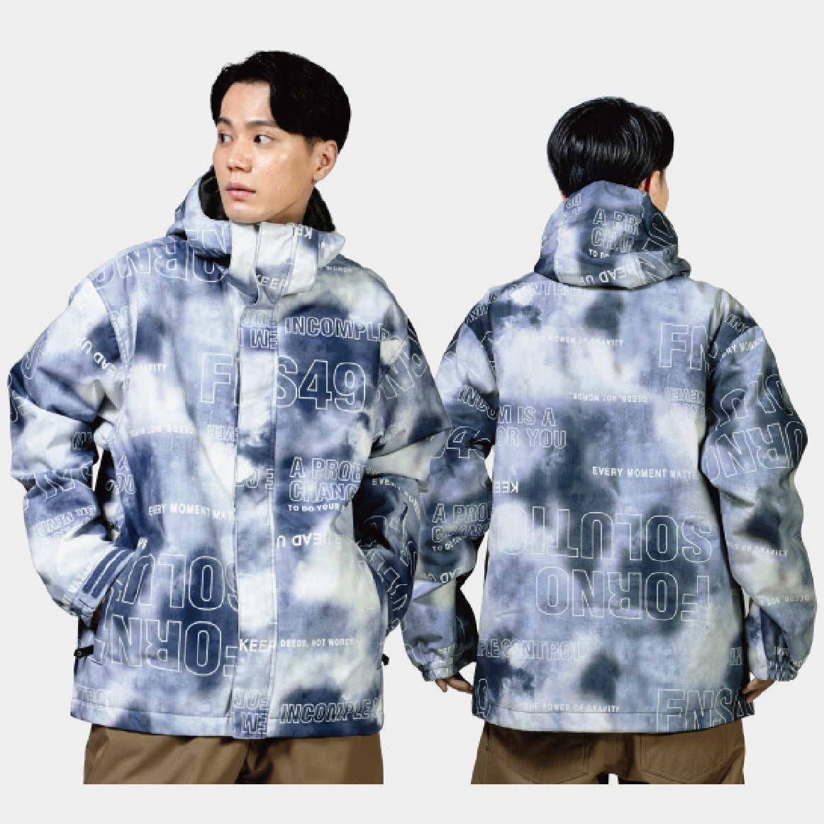 スノーボード ウェア フォーナイン FNS49 PRINT JACKET DOPE 25-26 送料無料 日本正規品 予約商品 店頭受け取り可能
