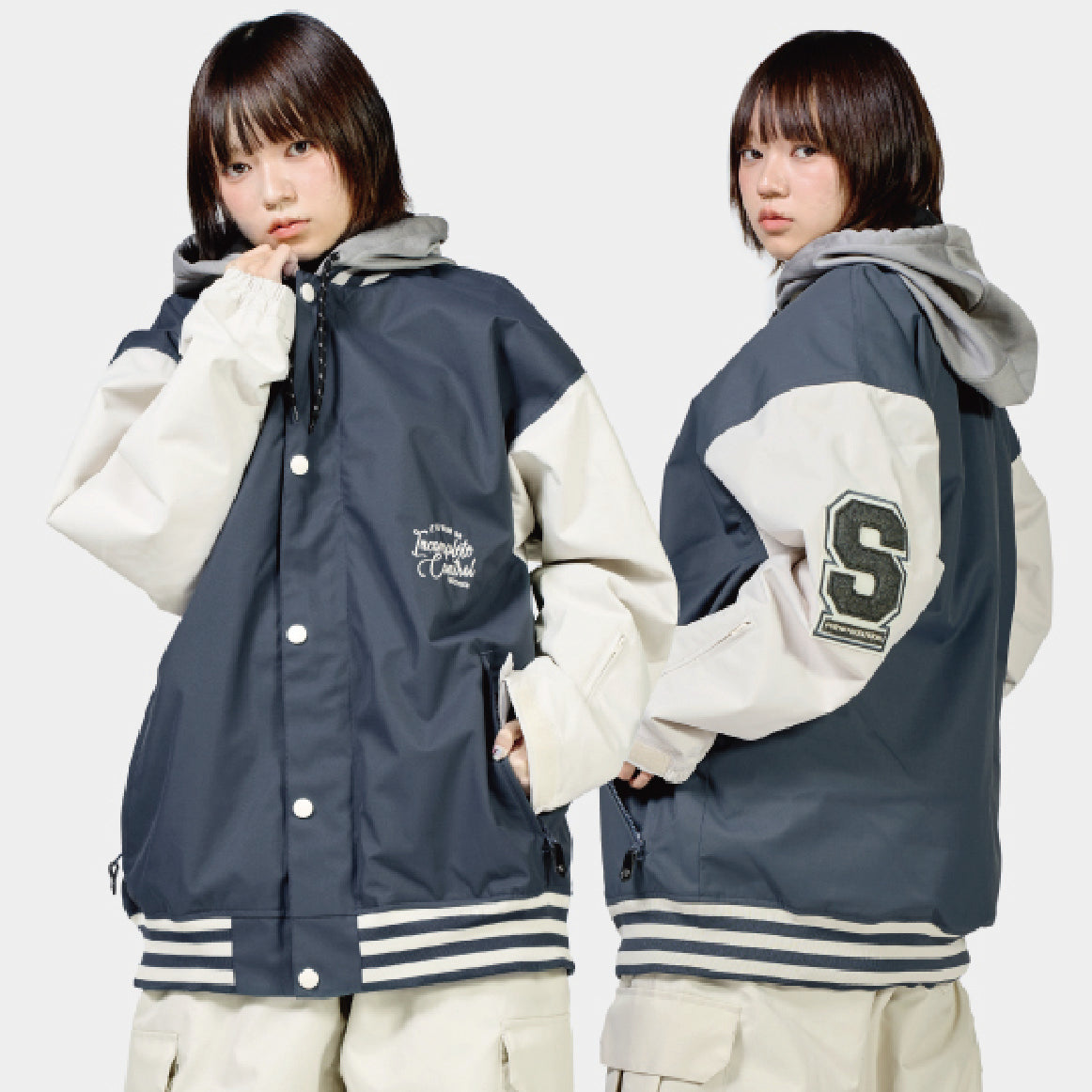 スノーボード ウェア フォーナイン FNS49 STADIUM JACKET NVY 25-26 送料無料 日本正規品 予約商品 店頭受け取り可能