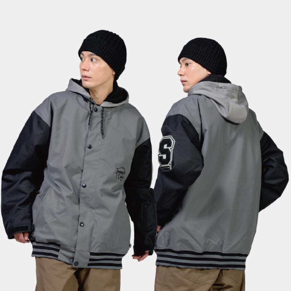 スノーボード ウェア フォーナイン FNS49 STADIUM JACKET GRY 25-26 送料無料 日本正規品 予約商品 店頭受け取り可能