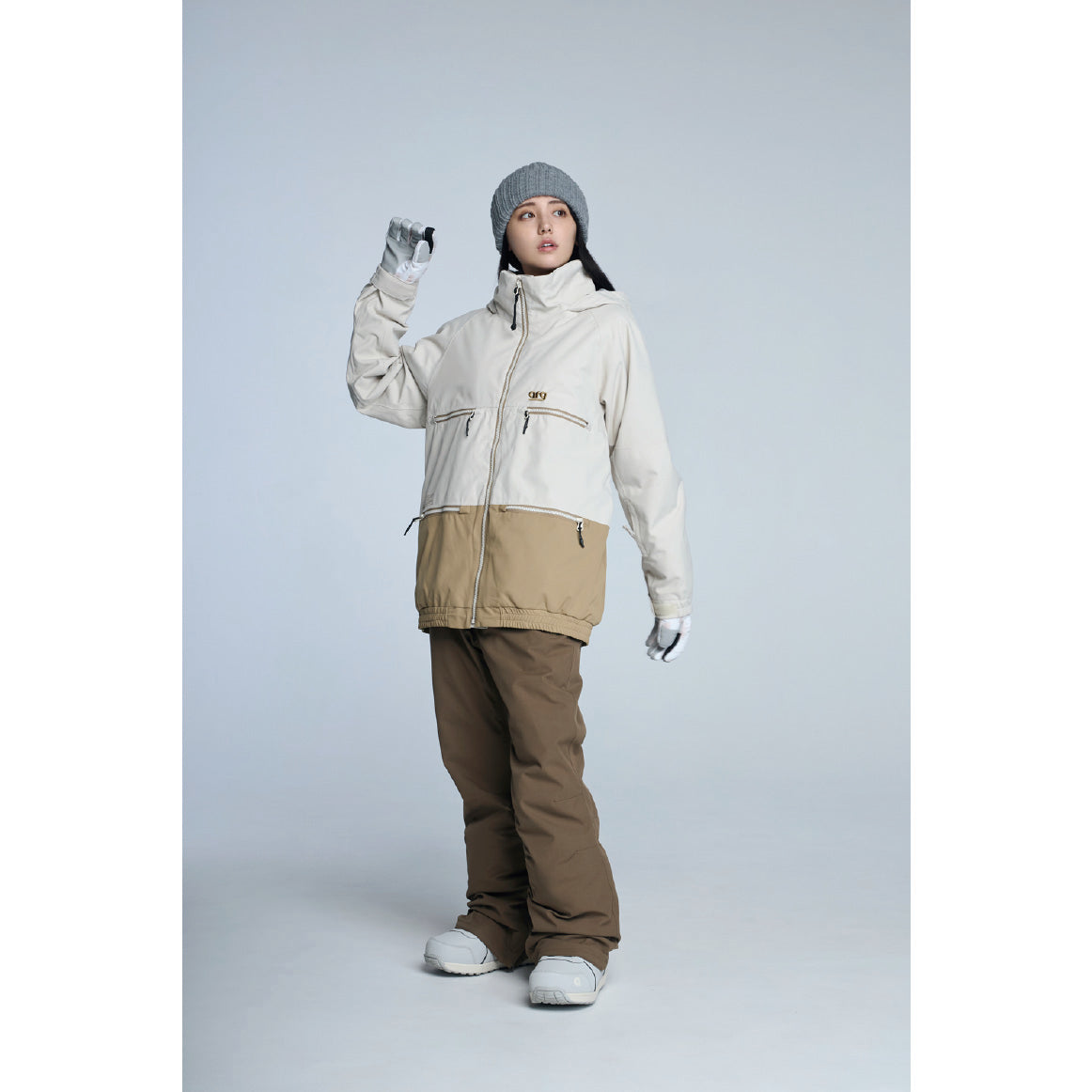 スノーボード ウェア エーアールジー ARG LADIES JAKET ARJ15001 LT.BEIGE 送料無料 日本正規品