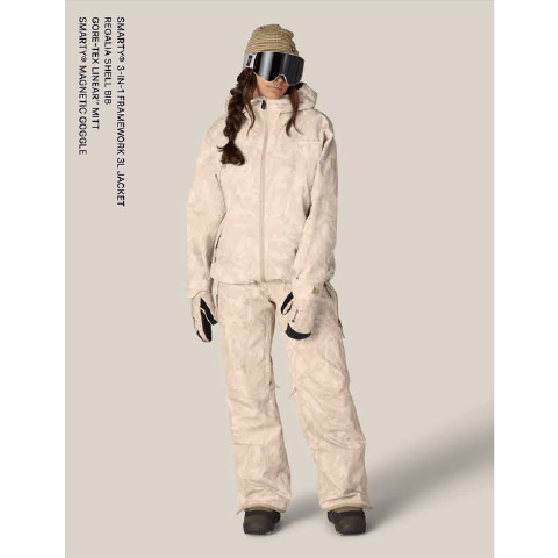 686 ウェア ロクハチロク WOMENS SMARTY® 3-IN-1 FRAMEWORK™ 3L JACKET BLACK M6WN341 26-27 スノーボードウェア 日本正規品