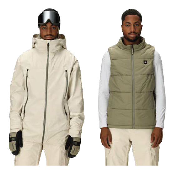 686 ウェア ロクハチロク MENS SMARTY? 3-IN-1 RODEO? 3L JACKET LIMESTONE M5WN150 26-27 スノーボードウェア 日本正規品