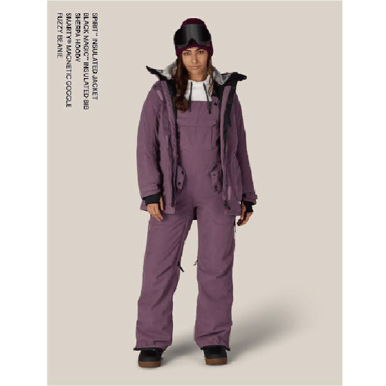 686 ウェア ロクハチロク WOMENS BLACK MAGIC™ INSULATED BIB DARK EARTH DOBBY M5WN426 26-27 スノーボードウェア 日本正規品