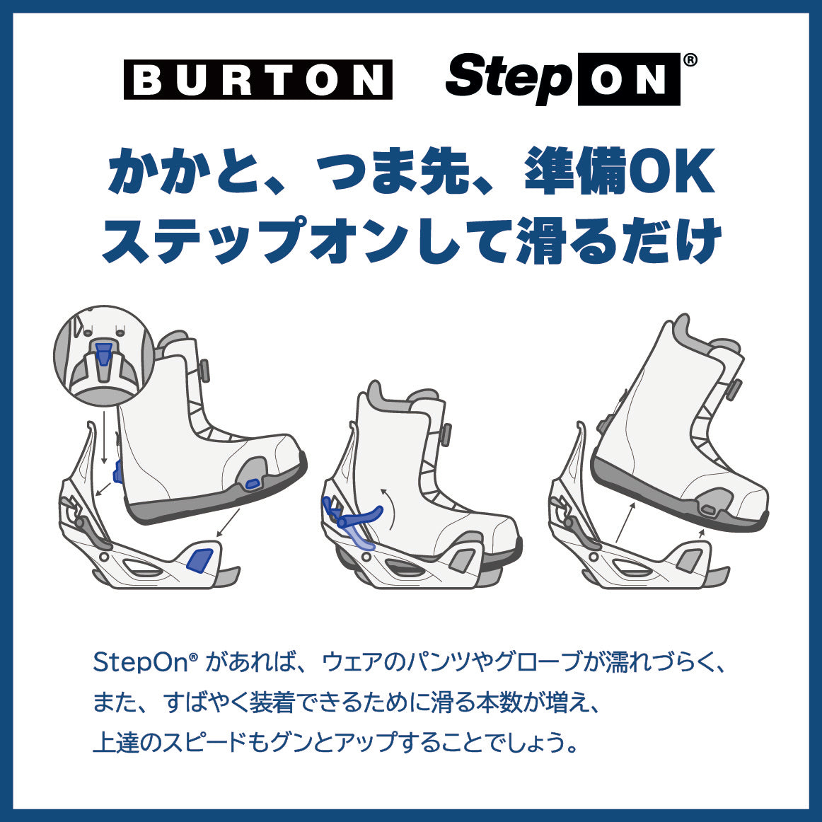 BURTON バートン LTR & STEP ON MENS 中古 2-piece set