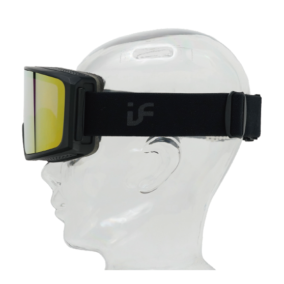 IF アイエフ T5 (5133PINK with rose gold 4 REVO) 25-26 スノーボード ゴーグル Matte Black