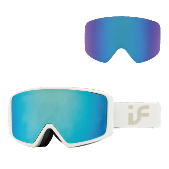 IF アイエフ T5 (1GRAY with ghcier blue REVO) & スペアレンズ 25-26