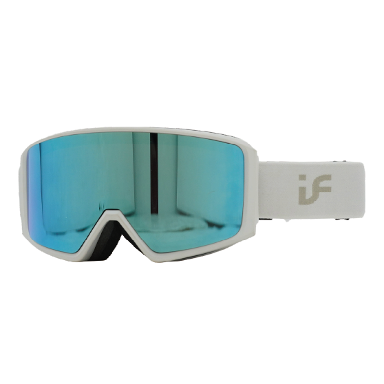 IF アイエフ T5 (1GRAY with ghcier blue REVO) 25-26 スノーボード ゴーグル Matte White