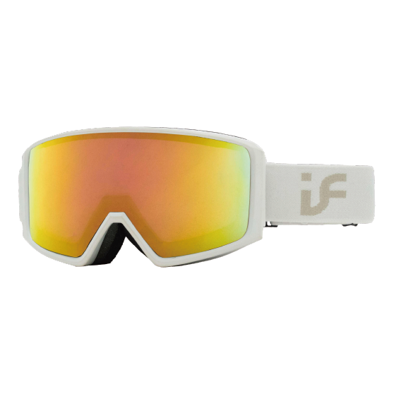 IF アイエフ T5 (5133PINK with rose gold 4 REVO) 25-26 スノーボード ゴーグル Matte White