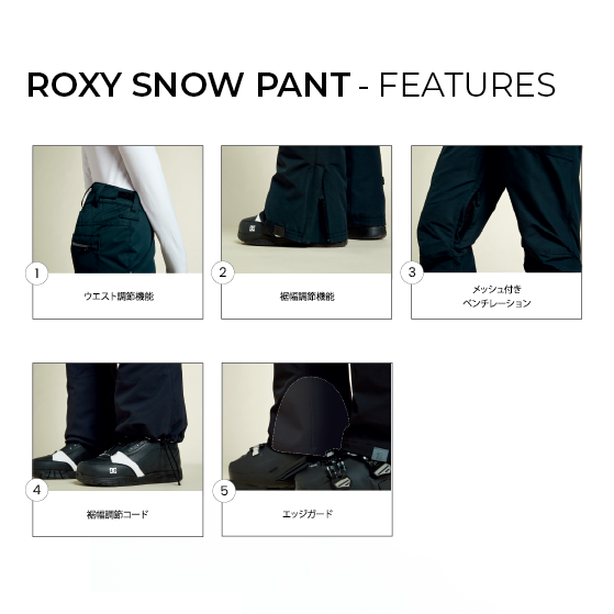 ROXY ウェア ロキシー SNOWHOLIC PT BLU0 RPT263406 26-27 スノーボードウェア 日本正規品
