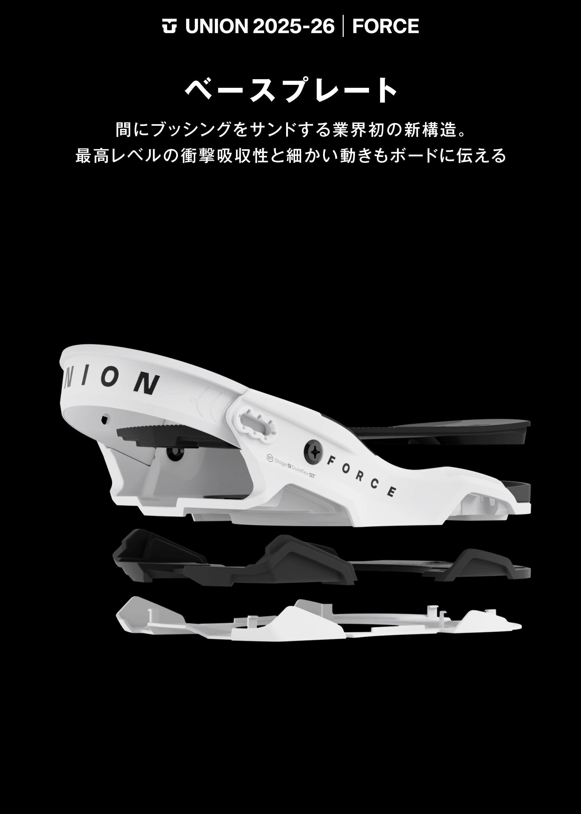 スノーボード ビンディング UNION FORCE CLASSIC TEAM HB WHITE 25-26 送料無料 日本正規品