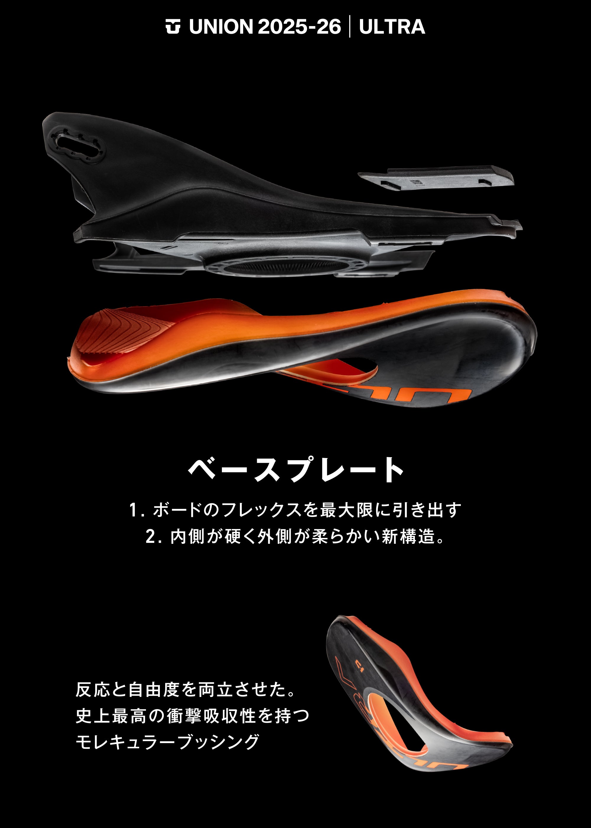 スノーボード ビンディング UNION ULTRA MEN ICE GREY 25-26 送料無料 日本正規品