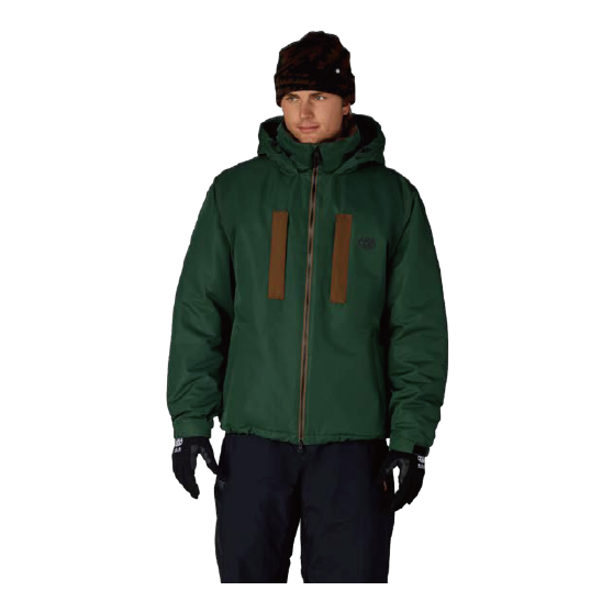686 ウェア ロクハチロク MENS WINDSTOPPER® GUIDELINE INSULATED JACKET MOSS GREEN M6WNCS131 26-27 スノーボードウェア 日本正規品