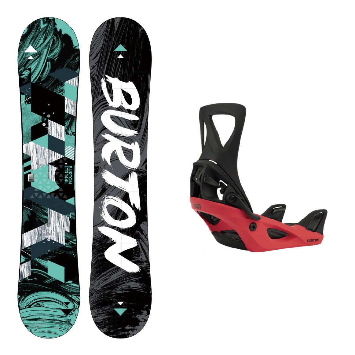 burton ltr 144 cm snowboard BURTON バートン LTR-L 中古 & STEP ON WOMENS 中古 2-piece set