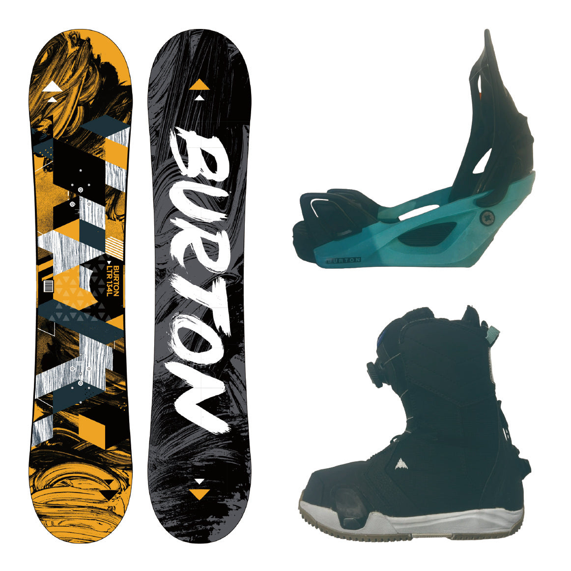 BURTON バートン LTR-L & STEP ON WOMENS & STEP ON BOOTS WOMENS 22cm 中古 3-piece set