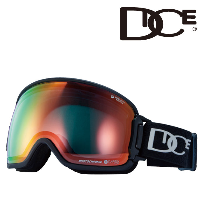DICE GOGGLE ダイス ゴーグル 23-24 BANK BK35190 MBK Photochromic/Mit Red バンク 調光  スノーボード スキー 日本正規品 予約