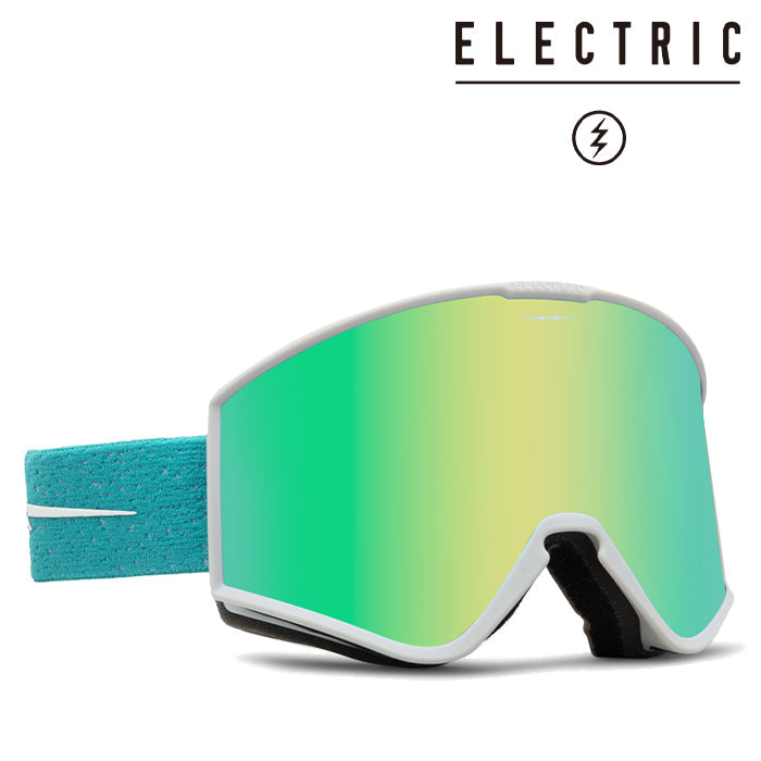 日本正規品 スノーボード ゴーグル エレクトリック 23-24 ELECTRIC KLEVELAND Crocus Speckle/Green  Chrome 24KC スキー
