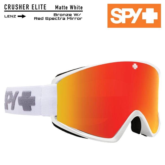 SPY GOGGLE スパイ ゴーグル 23-24 OPTIC CRUSHER ELITE Matte White - Hd Bronze W/Red  Spectra スノーボード スキー 日本正規品 即日発送