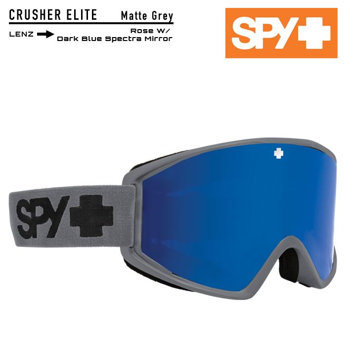 SPY GOGGLE スパイ ゴーグル 23-24 OPTIC CRUSHER ELITE Matte Gray - Hd Rose W/Dk  Blue Spectra スノーボード スキー 日本正規品 即日発送