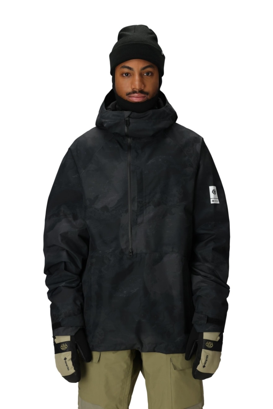 スノーボード ウェア シックスエイトシックス 686 MENS GORE-TEX FRAGMENT SHELL ANORAK BLACK HEMISPHERE  送料無料 日本正規品 予約商品 店頭受け取り可能