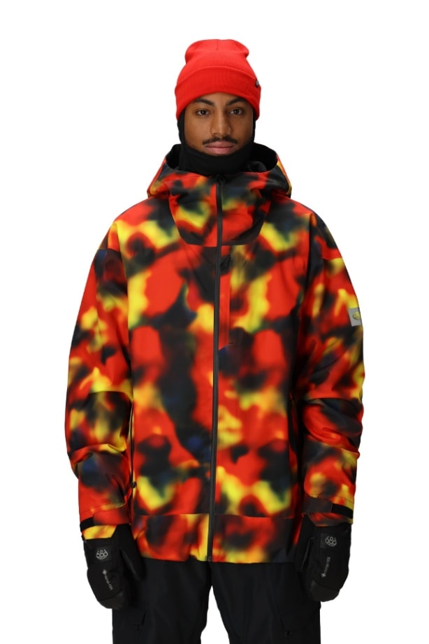 686 ロクハチロク MENS GATEWAY SHELL JACKET RED SOLAR PRINT 25-26 スノーボード ウェア