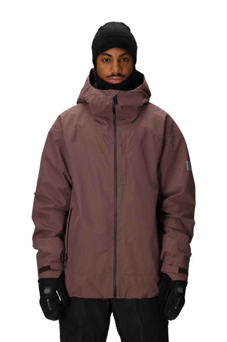 686 ロクハチロク MENS GATEWAY SHELL JACKET PEPPERCORN 25-26 スノーボード ウェア