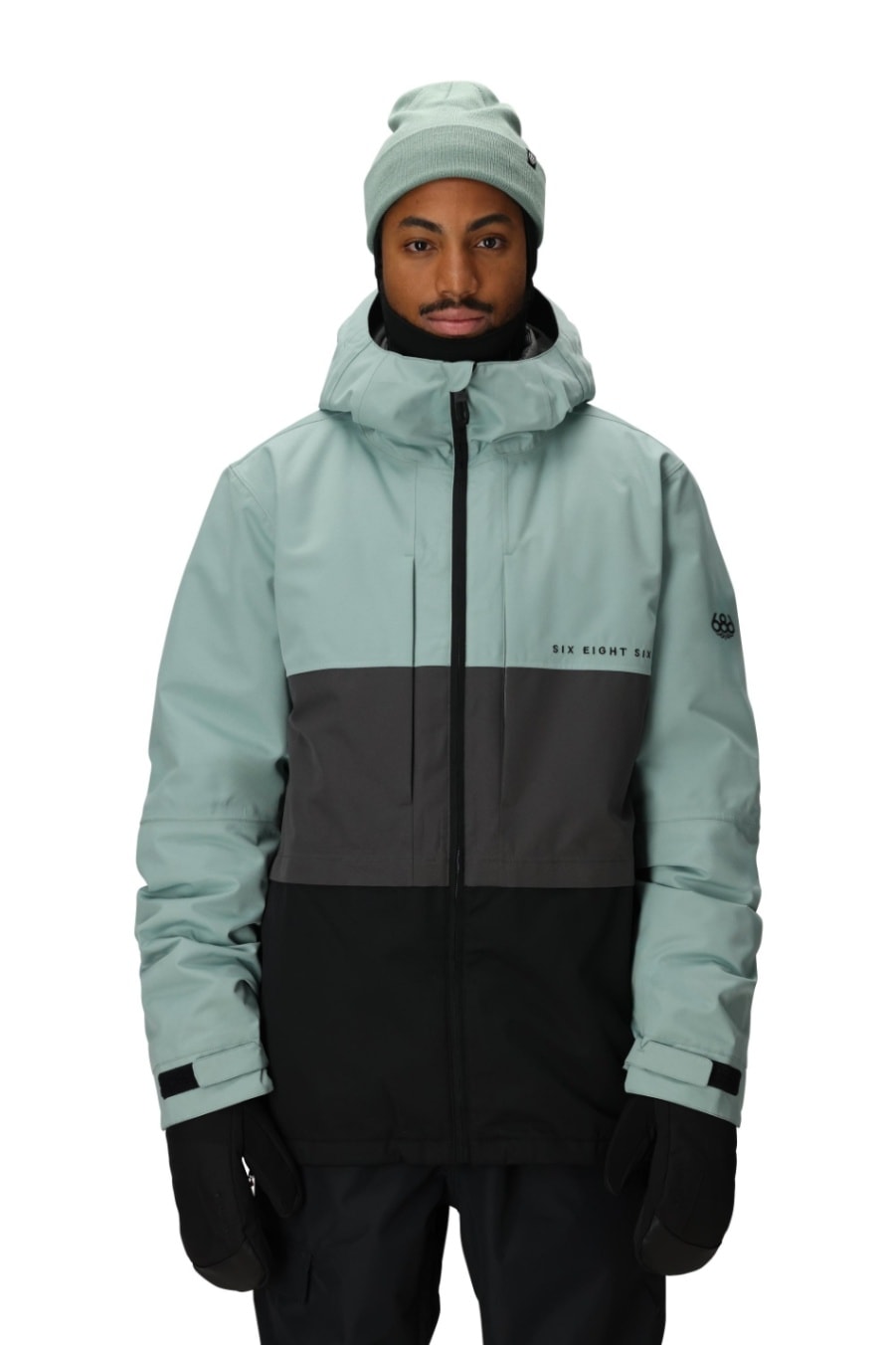 686 ロクハチロク MENS SMARTY 3-IN-1 FORM JACKET DUSTY MARINE COLORBLOCK 25-26 スノーボード ウェア