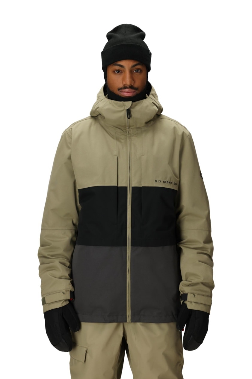 686 ロクハチロク MENS SMARTY 3-IN-1 FORM JACKET SAGE COLORBLOCK 25-26 スノーボード ウェア