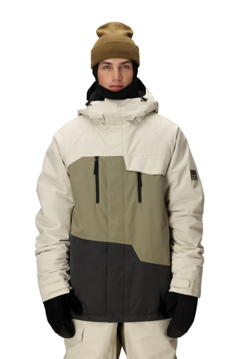 686 ロクハチロク MENS GEO INSULATED JACKET LIMESTONE COLORBLOCK 25-26 スノーボード ウェア