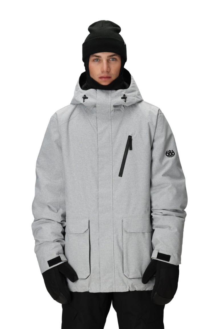686 ロクハチロク MENS NIGHTLINE INSULATED JACKET LIMESTONE DOBBY 25-26 スノーボード ウェア