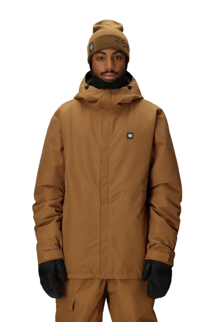 686 ロクハチロク MENS FOUNDATION INSULATED JACKET CARAMEL RIPSTOP 25-26 スノーボード ウェア